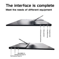 Monitor Portátil Eimio 4K 60Hz de 15.6 Pulgadas IPS, Táctil de 10 Puntos, Tipo-C, Altavoz Integrado, 2160p, Extensor de Pantalla para Laptop, Plug & Play, OEM