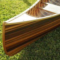 Canoa Doble K080M para 2 Personas con Costillas Curvas, Acabado Mate, Hecha a Mano, Decorativa y Funcional, 365Lx72Wx53H cm