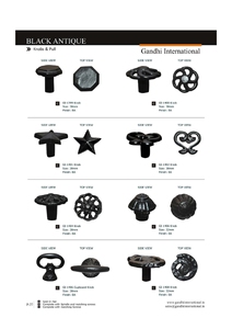 Grossiste indien de boutons de placard de petite taille, de haute qualité, VINTAGE, de couleur noire, de fabricants indiens - Product Image 3