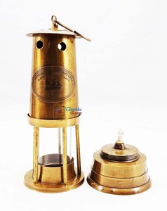 Lámpara Pequeña de Latón Antiguo, Linterna Náutica Vintage para Barco, Decoración Artesanal para el Hogar, Decoración Navideña - Product Image 2