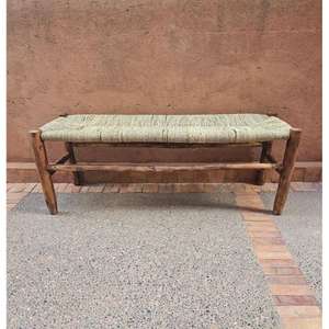 Taburete marroquí hecho a mano, puf otomano, cojín decorativo bohemio, reposapiés tradicional bereber, muebles para la sala de estar. - Product Image 1