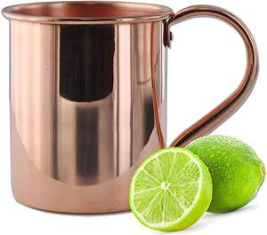 Juego único de tazas de Moscú de dos con botella de cobre Artículos de mesa de lujo Última llegada Taza de metal de lujo de Moscú de alta demanda - Product Image 2