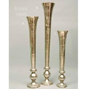 Nouveau style de vase en métal pour fleurs attrayant main maison table de mariage décorative pour café et hôtel décor nickelé utilisation ronde - Product Image 1