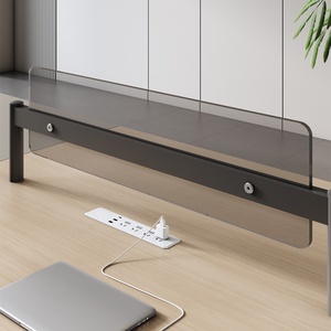 Modern Convertible Wooden Extendable Office Desk with Panel Design for Home School Apartment Hotel Use Executive <b>Workstation</b> Com - Product Image 2