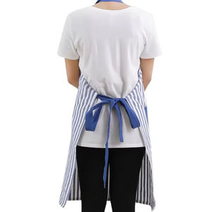 100% Cotton Yarn-Dyed Bib <b>Apron</b> Grey Waist Bib Food Cooking Salon Barber Garden BBQ PE LDPE PU PVC <b>Denim</b> Fabric Polyester - Product Image 1