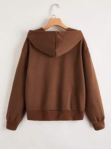 Sweats à capuche zippés personnalisés pour femmes vêtements de sport à prix abordable sweats à capuche respirants anti-rides pour femme avec taille personnalisée - Product Image 2