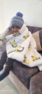 Couette en coton super doux imprimé floral indien fait à la main, couvre-lit rembourré en laine, décor à la maison tactile Jaipuri Rajai pour bébés - Product Image 4