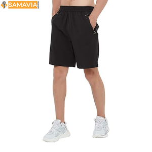 Logo personnalisé Short d'entraînement pour hommes Short de fitness à séchage rapide avec ceinture élastique - Product Image 3