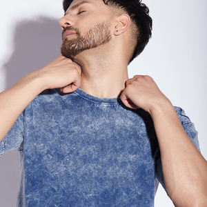 Camisetas Nuevas a la Moda, Corte Ajustado, Lavado Ácido, para Hombre, Color Personalizado, 100% Algodón, Manga Corta, Talla Adulto - Product Image 5