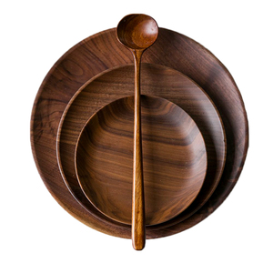 Plaque de chargeur en bois de couleur Style toutes tailles articles de cuisine personnalisés vaisselle de Restaurant plateau de service des aliments meilleure vente - Product Image 6