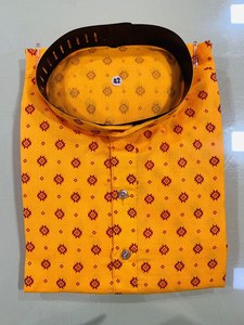 Kurta pour homme en coton 100% imprimé, anti-rides, écologique, coupe classique, par l'exportateur en gros Fabzone - Product Image 6