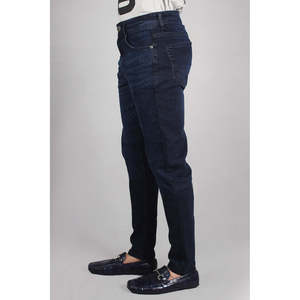Jeans Casuales Vintage de Cintura Alta para Hombre, Marca JONATHAN, Corte Recto y Ajustado, Tejido de Punto, Color Denim Oscuro para Invierno, con Logotipo Personalizado - Product Image 2