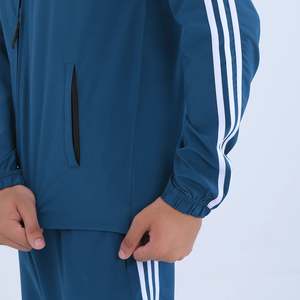 Chándales de cuello redondo para hombre, traje de sudadera de gran tamaño de lana, ropa de entrenamiento para hombre, conjunto de pantalones de chándal y Sudadera con capucha y logotipo estampado - Product Image 4