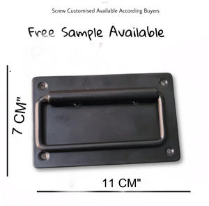 Poignée de porte carrée noire mate pour armoires de cuisine commodes chambres à coucher Villas - Product Image 3