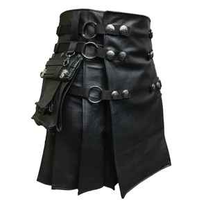 OEM venta al por mayor de alta calidad al mejor precio de cuero tartán Kilts para hombres por encargo Highland Men Tartan Kits para la venta - Product Image 6