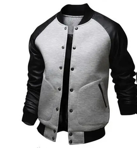 2024 personnalisé hommes hiver veste toile en gros nouveau Letterman Varsity vestes manches en cuir Applique broderie hommes veste - Product Image 3