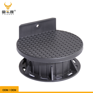 Pied de support réglable en plastique Taurus pour poutre de terrasse, support pour terrasse composite, carreaux de porcelaine, pavés, système de sol extérieur - Product Image 3