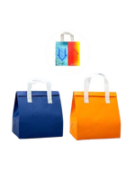 Sacs isothermes réutilisables et recyclables en gros avec poignée longue, compartiment en non-tissé laminé aluminium
