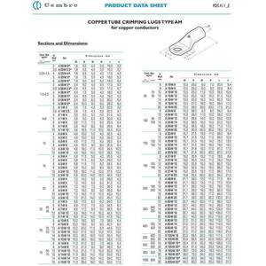 Cembre A5-M4 Borne tubulaire 25mm ² M4 - Product Image 4
