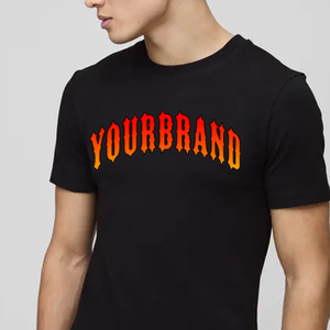 T-shirt avec logo personnalisé pour hommes T-shirts unis et unis pour hommes, vêtements de sport de haute qualité, personnalisation 100% coton, t-shirts noirs - Product Image 3