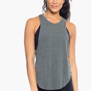 Débardeur court sans manches pour femmes avec col carré couleur unie décontracté Design de base 8 options de couleur gilet court d'été - Product Image 5