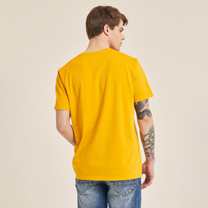 T-shirt personnalisé pour homme 100 % coton, coupe oversize à épaules tombantes, grammage lourd 200 GSM, délavage à la pierre, style formel, tissu tricoté - Product Image 4