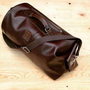 New Design Premium Leather Duffle <b>Bag</b> for <b>Men</b> Women Handcrafted Carry-On Weekender <b>Travel</b> <b>Bag</b> With Pockets Compartments Inside - Product Image 1