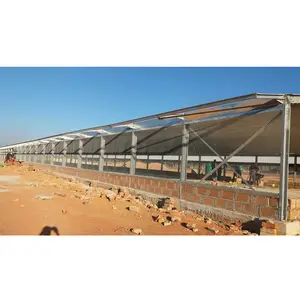 Промышленная стальная конструкция для птицефабрик с климатическим контролем, б/у стальные куриные дома