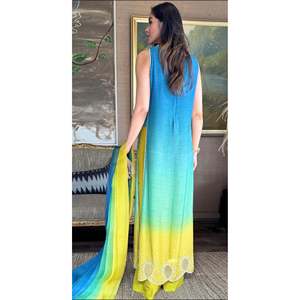 Robe tendance sans bretelles, longueur genou, taille naturelle, coupe ample, élégante, décontractée, pour soirée, multicolore, en soie coréenne, fournie par ODM - Product Image 3