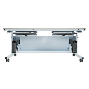 VersaDesk Convertible Downview-Mesa de ordenador ajustable en altura en blanco/gris - Product Image 2
