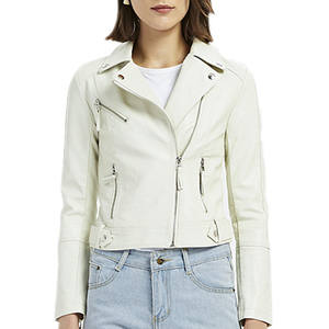 Chaqueta de Cuero para Mujer, Nueva, Moderna, de Alta Calidad, Prenda Exterior Transpirable y para Combinar en Capas - Product Image 4