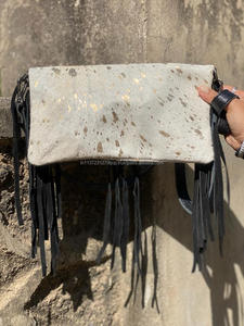 กระเป๋าสะพายพาดลำตัวแบบลำลองสำหรับผู้หญิงกระเป๋าคาดลำตัวแบบเรียบง่ายทำจากหนังแท้แบบตะวันตกมาใหม่ - Product Image 4