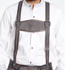 Trachten Short Lederhosen Classique Noir Pour Hommes Cuir de Haute Qualité pour hommes - Product Image 4