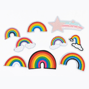 Parches Tejidos de Chenilla Ecológicos con Diseño de Arcoíris y Alfabeto Bordado de Alta Definición para Camisetas, Apliques DIY para Hombres y Mujeres - Product Image 3