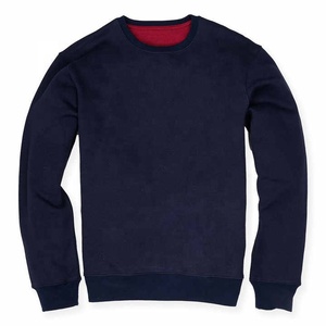 Conjunto Deportivo de Algodón Azul Marino para Hombre, Sudadera de Cuello Redondo, Pantalones Jogger, Color Sólido, Casual, Corte Regular, para Otoño - Product Image 5