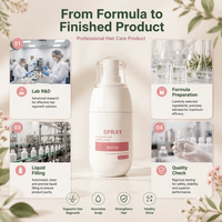 Semprotan Pertumbuhan Rambut Biotin 5% Formula Terkonsentrasi Ekstrak Tumbuhan Alami untuk Rambut Sehat OEM Label Pribadi