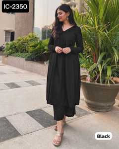 Qualité supérieure Nouveau Designer Broderie Travail Kurtis Plazzo Ensemble Fabricant Indien pour Festival Porter Fonction Indien Pakistanais - Product Image 4