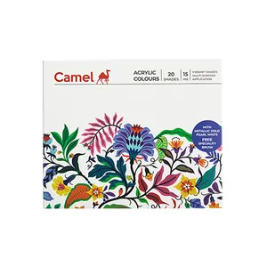 Camel Fabrica Pinceau Acrylique Ultra Perle et Métallique 20 Nuances 15ml