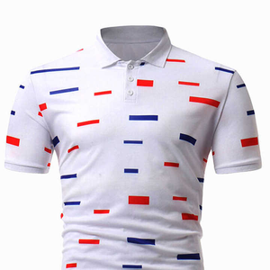 Camisa Polo de Talla Grande para Hombre, Tela de Punto Antiarrugas, Corte Clásico, Estilo Casual, Estampado, Perfecto para Uso Diario - Product Image 4