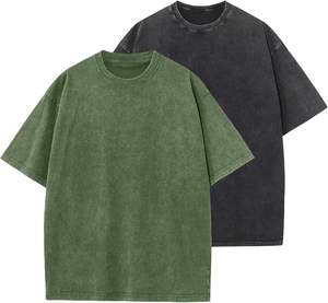 Camiseta Clásica Extra Grande para Hombre, Cómoda, con Hombros Caídos, Textura Dinámica y Activa, Suave, Elástica, Fresca al Tacto - Product Image 1