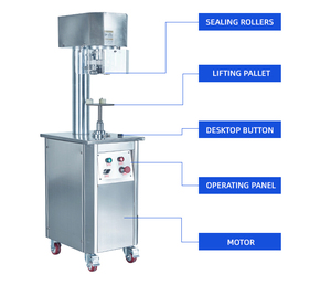ليفاباك-آلات ختم علب, آلات ختم علب نصف أوتوماتيك 15-25 علبة/دقيقة للألومنيوم/الورق/القصدير/علب تغليف PET - Product Image 3