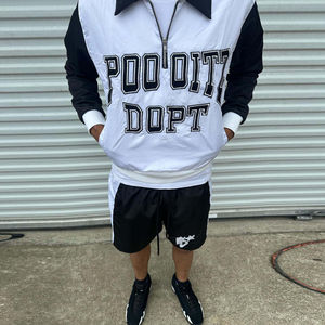 Conjunto Deportivo Personalizado, Chaqueta Cortavientos y Pantalones Cortos Ligeros, Ropa Deportiva Urbana para Hombre, Conjuntos de Pantalones Cortos Cortavientos de Nailon - Product Image 3