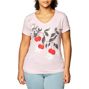 Service OEM de haute qualité imprimé casual women Slim Fit pull t-shirt pour femmes - Product Image 1