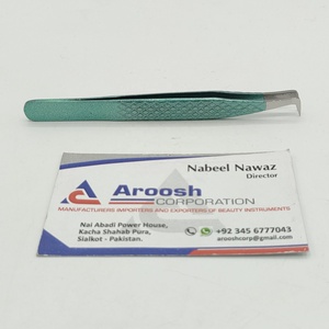 Alta calidad profesional 90 grados Ombre puntiagudo Acero inoxidable diamante agarre extensión de pestañas pinzas logotipo personalizado al por mayor - Product Image 2