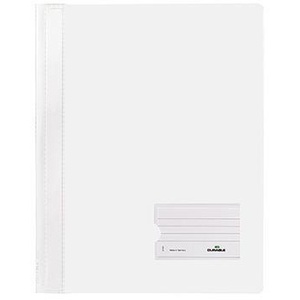 DURABLE DURALUX Extra Wide PVC White Fastener Translucent DIN <b>A4</b> File <b>Folder</b> Accessories - Product Image 1