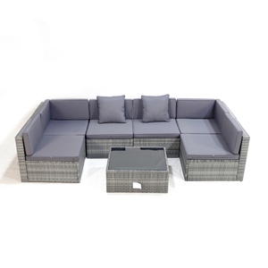 Conjunto de Sofás de Ratán Comehome, Muebles de Sala de Estar para Exteriores, Decoración Moderna y Elegante - Product Image 2