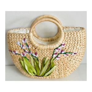 กระเป๋าผักตบชวาเวียดนาม ปี 2025 กระเป๋าเป็นมิตรกับสิ่งแวดล้อมจากเวียดนาม กระเป๋าผักตบชวาทำมือ ส่งออกจากเวียดนาม ราคาถูก - Product Image 1