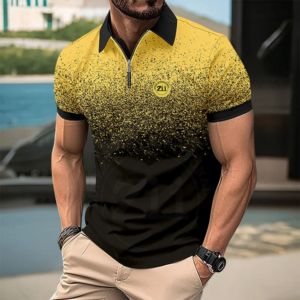 Wholesale Custom Plus Size <b>Office</b> Quick Dry Top Quality Stripped Polo <b>Shirts</b> Men Short Sleeve High Quality Luxury Men Cotton - Product Image 6