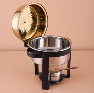Cazuela de tamaño personalizado, olla caliente de Metal, plato de frotamiento elegante, calentador de comida, olla caliente para Buffet para fiestas, hoteles, uso de villas - Product Image 2