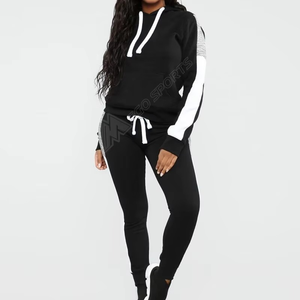 New Stylish <b>Men</b> Winter Velvet Hooded Solid Tracksuits <b>Crop</b> <b>Tops</b> Hoodies and Jogging Sweatsuit 2 Piece Set - Product Image 3